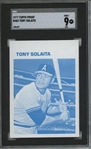 1977 Topps #482 Tony Solaita 9 card progressive proof.
